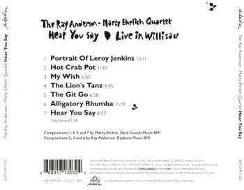 CD The Ray Anderson - Marty Ehrlich Quartet: Hear You Say - Live In Willisau