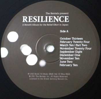 LP The Rentals: Resilience - A Benefit Album For The Relief Effort In Japan