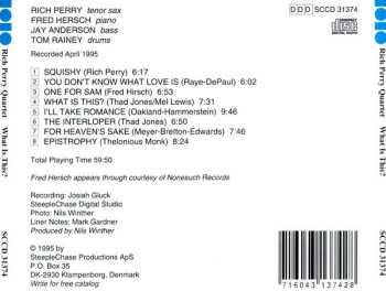 CD Rich Perry Quartet: What Is This?
