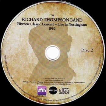 2CD Richard Thompson Band: Historic Classic Concert - Live In Nottingham 1986