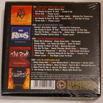 4CD The Rods: Metal Will Never Die - Official Bootleg Box Set 1981-2010