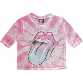 Merch The Rolling Stones: Women's Crop Top Pink Gradient Tongue