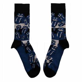 Merch The Rolling Stones: Ankle Socks Blue Tongues 