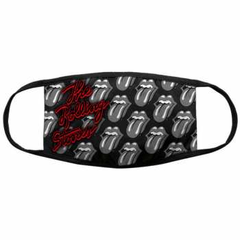 Merch The Rolling Stones: Facemask B&w Tongues