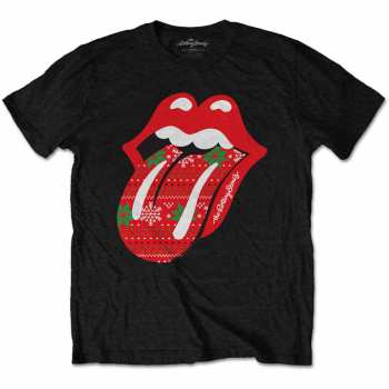 Merch The Rolling Stones: T-shirt Christmas Tongue 