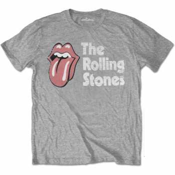 Merch The Rolling Stones: T-shirt Scratched Logo The Rolling Stones 