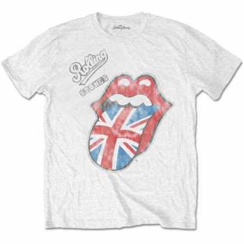 Merch The Rolling Stones: T-shirt Vintage British Tongue 