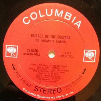 LP The Romanoff Singers: Ballads Of The Cossack