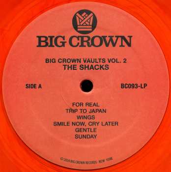LP The Shacks: Big Crown Vaults Vol. 2 - The Shacks CLR | LTD