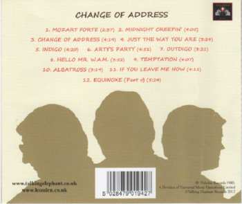 CD The Shadows: Change Of Address