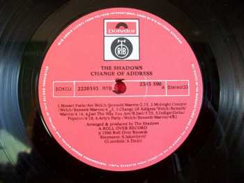LP The Shadows: Change Of Address