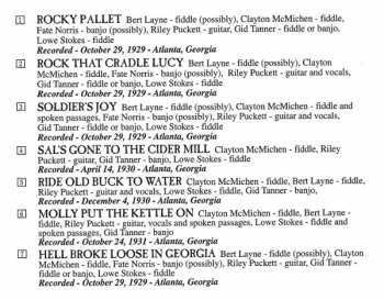 CD Skillet Lickers: Old Time Fiddle Tunes And Songs From North Georgia