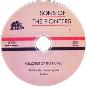 4CD/Box Set The Sons Of The Pioneers: Memories Of The Range