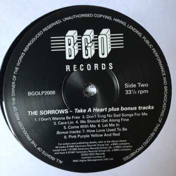 LP The Sorrows: Take A Heart