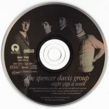 2CD The Spencer Davis Group: Eight Gigs A Week ● The Steve Winwood Years