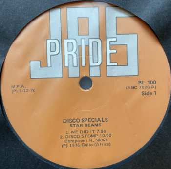 LP The Star Beams: Play Disco Specials