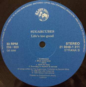 LP The Sugarcubes: Life's Too Good