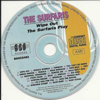 CD The Surfaris: Wipe Out / The Surfaris Play