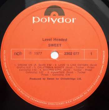 LP The Sweet: Level Headed