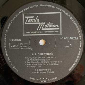 LP The Temptations: All Directions