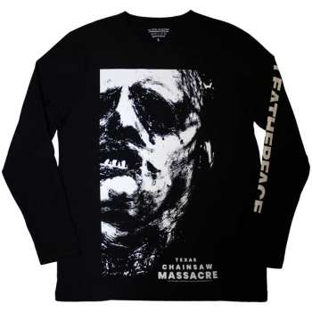 Merch The Texas Chainsaw Massacre: Long Sleeve T-shirt Leather Face