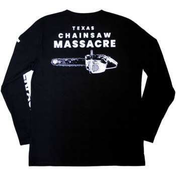 Merch The Texas Chainsaw Massacre: The Texas Chainsaw Massacre Unisex Long Sleeve T-shirt: Leather Face (back Print) (small) S