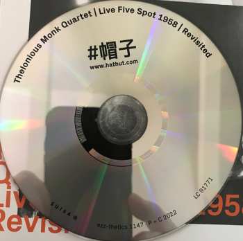 CD The Thelonious Monk Quartet: Live Five Spot 1958 Revisited
