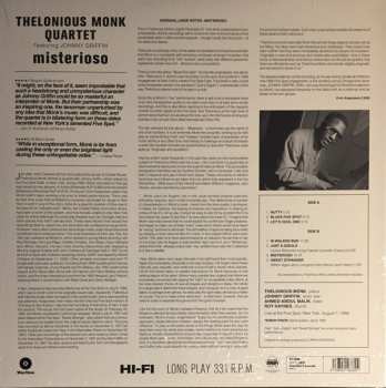 LP The Thelonious Monk Quartet: Misterioso LTD