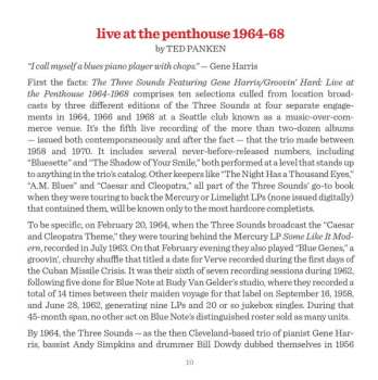 CD The Three Sounds: Groovin' Hard (Live At The Penthouse 1964-1968)