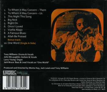 CD The Tony Williams Lifetime: (Turn It Over)