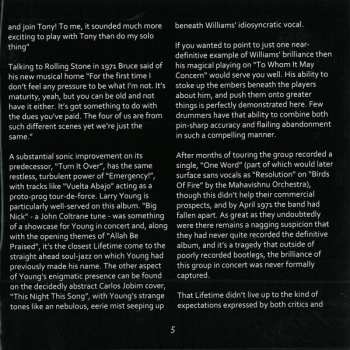 CD The Tony Williams Lifetime: (Turn It Over)