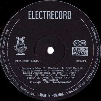 LP The Tumbleweeds: Country And Western Music