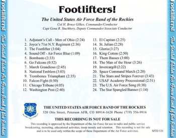 CD The United States Air Force Band Of The Rockies: Footlifters!