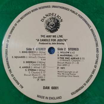 2LP The Way We Live: A Candle For Judith 50th Anniversary Edition CLR