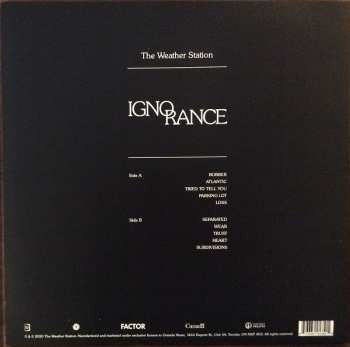 LP The Weather Station: Ignorance CLR | LTD