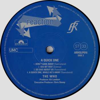 LP The Who: A Quick One LTD