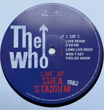 3LP The Who: Live At Shea Stadium 1982