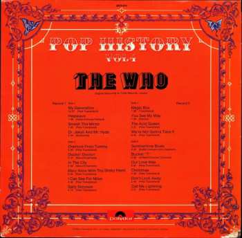 2LP The Who: Pop History Vol 4