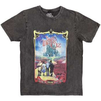 Merch The Wizard Of Oz: Stone Wash T-shirt Yellow Brick Road