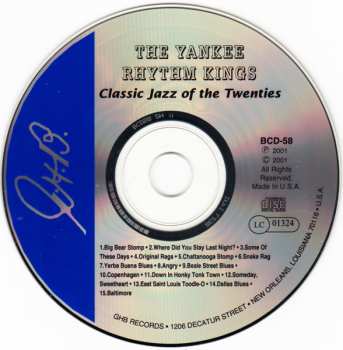 CD The Yankee Rhythm Kings: Classic Jazz Of The Twenties