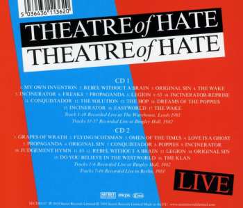 2CD Theatre Of Hate: Live Theatre Of Hate