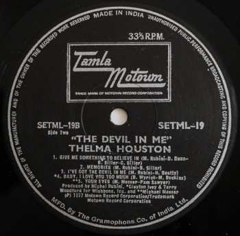 LP Thelma Houston: The Devil In Me