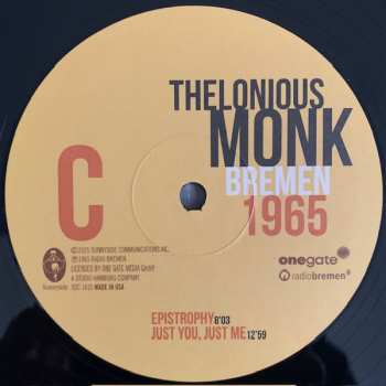 2LP Thelonious Monk: Bremen 1965
