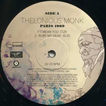 LP Thelonious Monk: Paris 1969