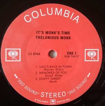 LP Thelonious Monk: It's Monk's Time LTD