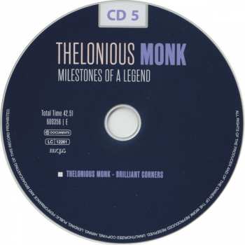 10CD/Box Set Thelonious Monk: Milestones Of A Legend