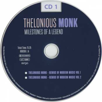 10CD/Box Set Thelonious Monk: Milestones Of A Legend