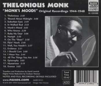 CD Thelonious Monk: Monk's Moods - Original Recordings 1944-1948