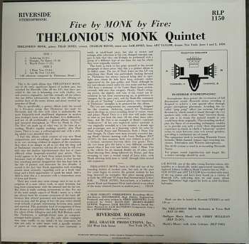 LP The Thelonious Monk Quintet: 5 By Monk By 5