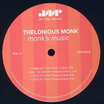 LP Thelonious Monk Septet: Monk's Music LTD
